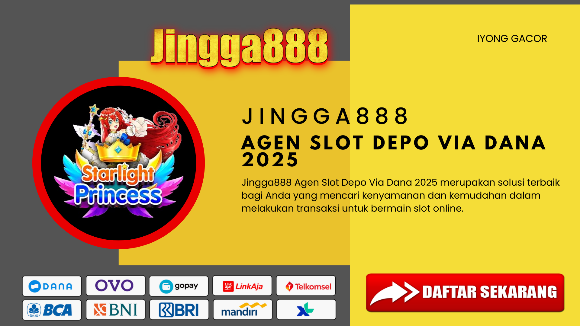 Jingga888 Agen Slot Depo Via Dana 2025