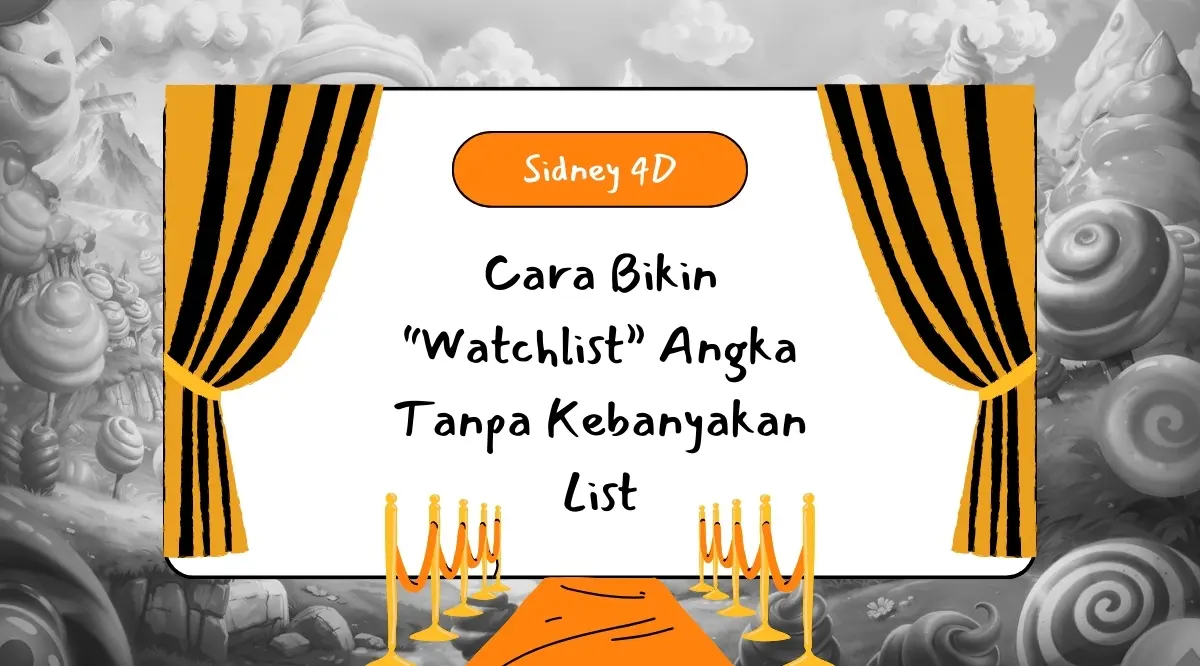 watchlist angka sidney 4d